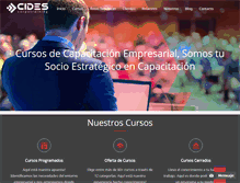 Tablet Screenshot of cides.cl